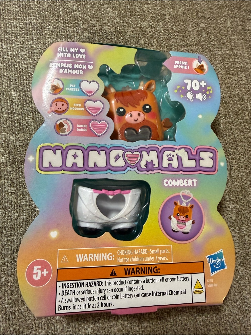 Hasbro Nanomals Cowbert Toy